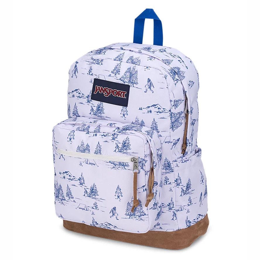 Sac à Dos Scolaire JanSport Right Pack Blanche Bleu | XED-86136807